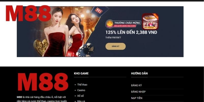 M88 - Nhà cái tiên phong với 20 năm kinh nghiệm