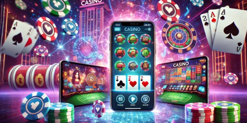 Giao diện app casino hiện đại