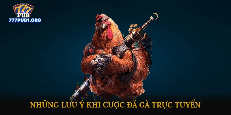 Những Lưu Ý Khi Cược Đá Gà Trực Tuyến